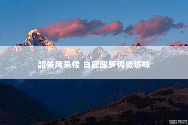 韶关风采楼 白鹿酸笋鸭煲够味