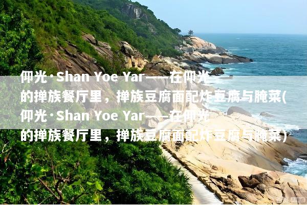 仰光·Shan Yoe Yar——在仰光的掸族餐厅里，掸族豆腐面配炸豆腐与腌菜(仰光·Shan Yoe Yar——在仰光的掸族餐厅里，掸族豆腐面配炸豆腐与腌菜)